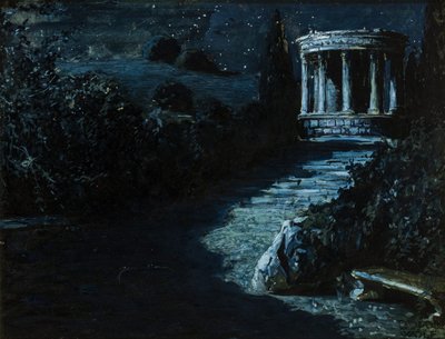 Paesaggio notturno, 1908 da Teodoro Wolf Ferrari