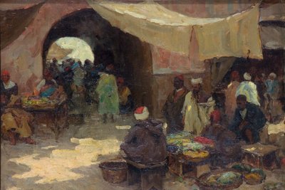 Scena di bazar orientale da Terrick Williams