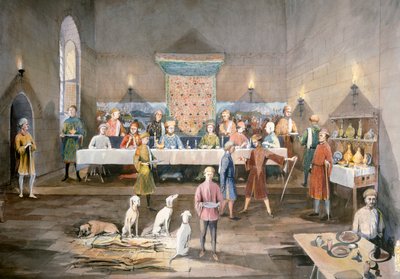 Sala di Arthur, Castello di Dover, 14° secolo, c1990-2010 da Terry Ball