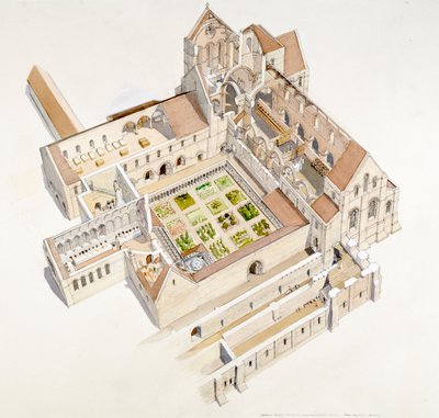 Abbazia di Buildwas, XII secolo, c1990-2010 da Terry Ball