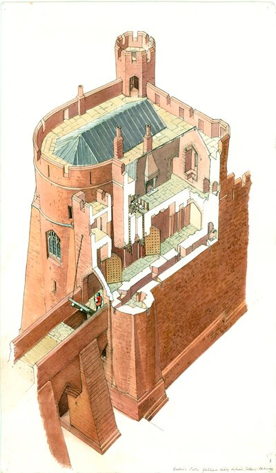 Castello di Goodrich, XV secolo, c1990-2010 da Terry Ball