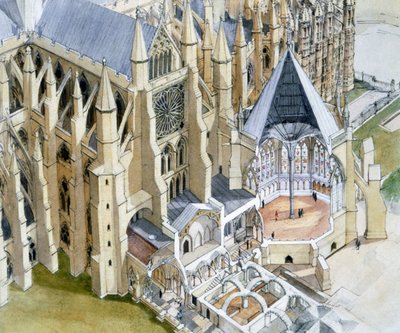 Abbazia di Westminster, Sala Capitolare, 16° secolo, c1990-2010 da Terry Ball