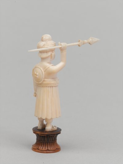 Pedone nero, pezzo degli scacchi, India, circa 1820 da Tessier