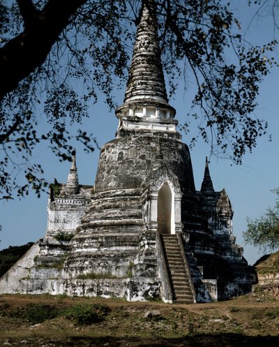 Una stupa del tempio buddista da Thai School