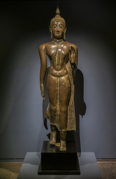 Buddha che cammina. Thailandia. Arte Thai di Sukhothai, XV-XVI secolo da Thai School
