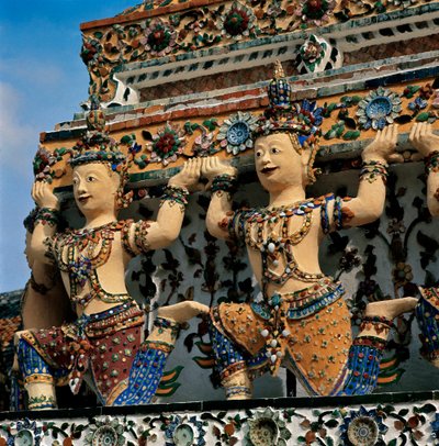 Cariatidi del tempio Wat Arun da Thai School