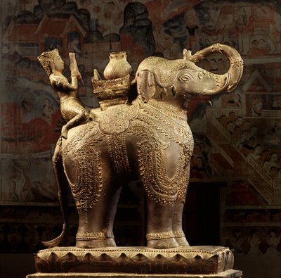 Elefante di bronzo Lanna da Thai School