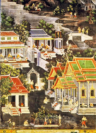 Vita dei monaci, Wirharn Sasada, Wat Bowonniwet Vihara, Bangkok da Thai School