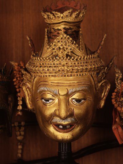 Maschera di un Reshi, o eremita, per il teatro Khon da Thai School