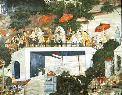 Monaco portato al monastero dopo la sua consacrazione da Thai School