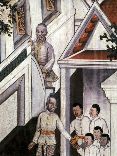 Ritratto del re Mongkut dopo fotografie da Thai School