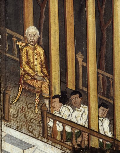 Ritratto di Rama VI che osserva un