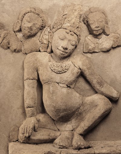 Rilievo, da Chedi Chula Pathom, scuola Davaravati da Thai School