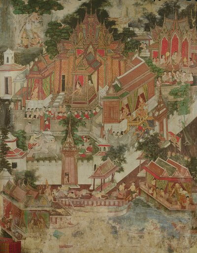 Vessantara Jataka, Wat Suwannaram, Thonburi, 1831 da Thai School