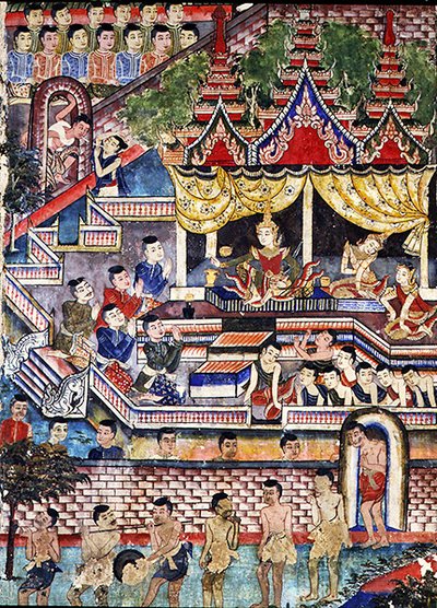 Wiharn Laikarn, episodio dal Jataka Sang Thong da Thai School