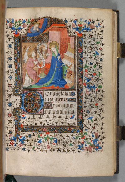 Libro delle Ore Uso di Parigi: Fol. 37r, Annunciazione da The Bedford Master