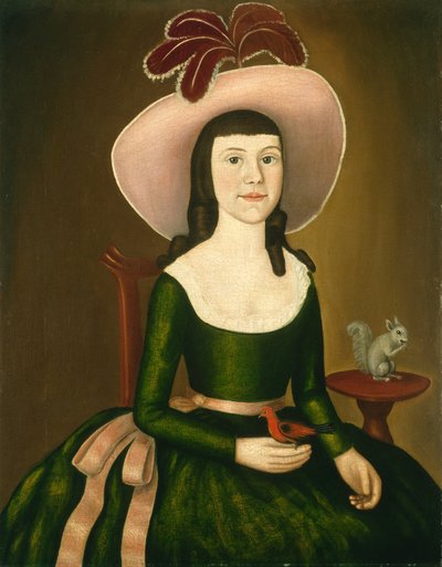 Miss Denison di Stonington, Connecticut (possibilmente Matilda Denison) da The Denison Limner