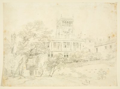 Facciata del giardino di una delle case prebendali da The Rev. John Eagles