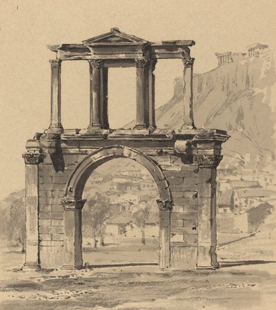 Arco di Adriano, 1890 da Themistocles von Eckenbrecher