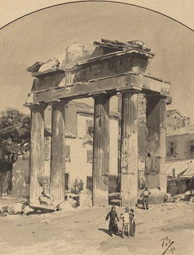 Vecchia Porta del Mercato da Themistocles von Eckenbrecher