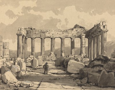 Partenone, interno da Themistocles von Eckenbrecher