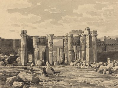 Il Propileo da est, 1890 da Themistocles von Eckenbrecher