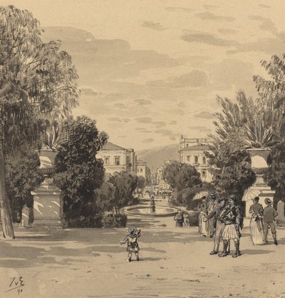 Vista dal Vecchio Palazzo Reale di Hermesstreet da Themistocles von Eckenbrecher