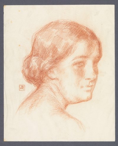 Ritratto di una donna sconosciuta da Theo Van Rysselberghe (signed by artist)
