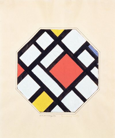 Studio per una composizione, 1923 da Theo van Doesburg