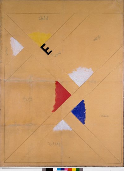 Poster incompiuto per la mostra di Van Doesburg da Theo van Doesburg