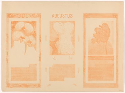 Calendari per luglio, agosto e novembre 1910 da Theo van Hoytema