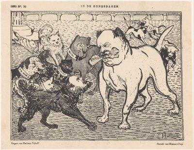Caricatura sulla legge elettorale di Johannes Tak van Poortvliet da Theo van Hoytema