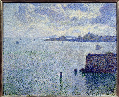 Barche a vela e estuario da Théo van Rysselberghe