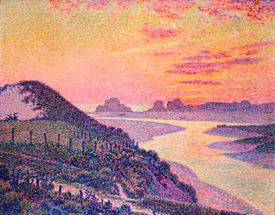 Tramonto ad Ambleteuse, Pas-de-Calais, 1899 da Théo van Rysselberghe