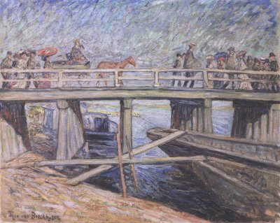 Ponte di legno a Baumgartenbrück da Theo von Brockhusen
