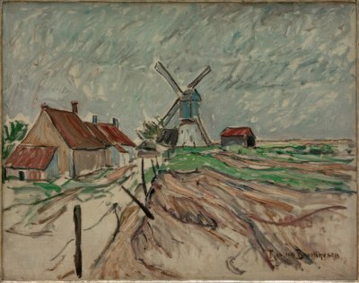 Paesaggio con mulino a vento da Theo von Brockhusen