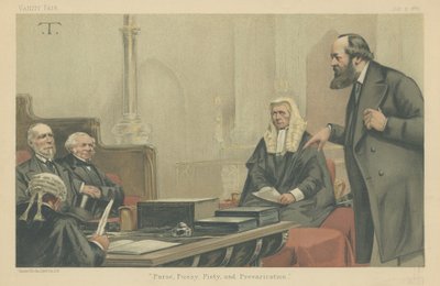 Lord Northbrook, Granville, Selbourne e Salisbury da Theobald Chartran