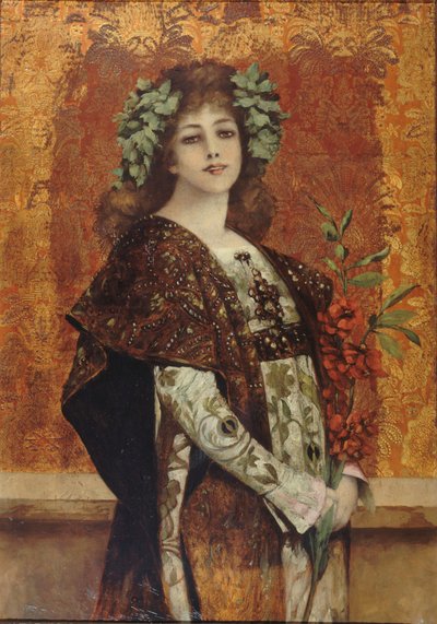 Ritratto di Sarah Bernhardt come Gismonda da Theobald Chartran