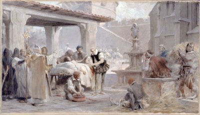 Schizzo per la scala della Sorbona: Ambroise Paré all