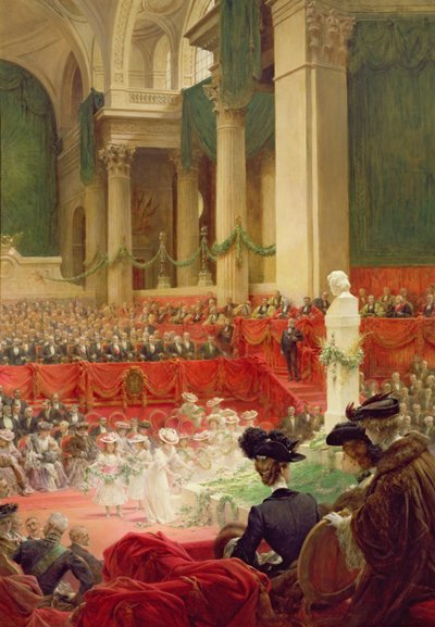 La cerimonia al Pantheon per celebrare il centenario della nascita di Victor Hugo (1802-85) 26 febbraio 1902 da Theobald Chartran