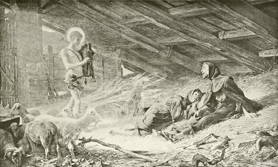 La visione di San Francesco (incisione) da Theobald Chartran