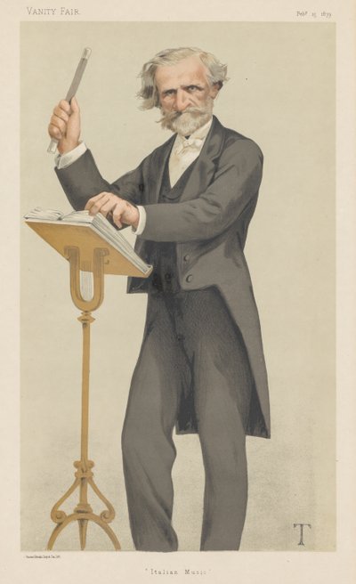 Vanity Fair: Musica italiana, 1879 da Theobald Chartran