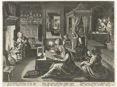 Cornelia, la madre virtuosa dei Gracchi da Theodoor Galle