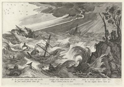 Autunno: tempesta in mare da Theodoor Galle
