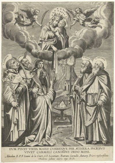 Nostra Signora del Monte Carmelo da Theodoor Galle