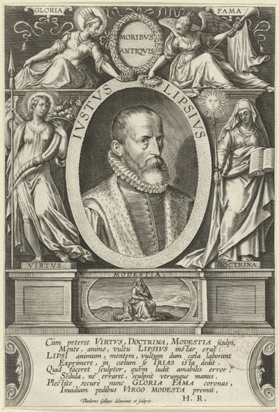 Ritratto di Justus Lipsius da Theodoor Galle