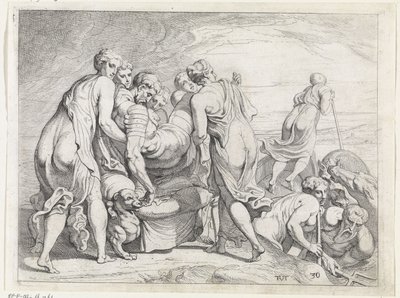 I Feaci portano Ulisse addormentato a Itaca da Theodoor van Thulden