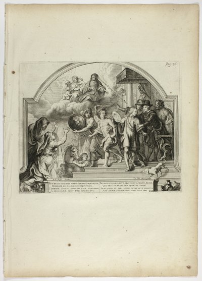 Filippo IV nomina il principe Ferdinando governatore dei Paesi Bassi, tavola 25 da Casperius Gevartius, Pompa Introitus Honori Serenissimi Principis Ferdinandi (Ingresso trionfale del serenissimo e onorevole cardinale-infante Ferdinando) da Theodoor van Thulden