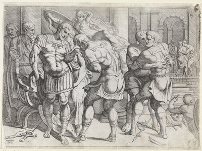Riconciliazione tra Ulisse e i ribelli di Itaca da Theodoor van Thulden