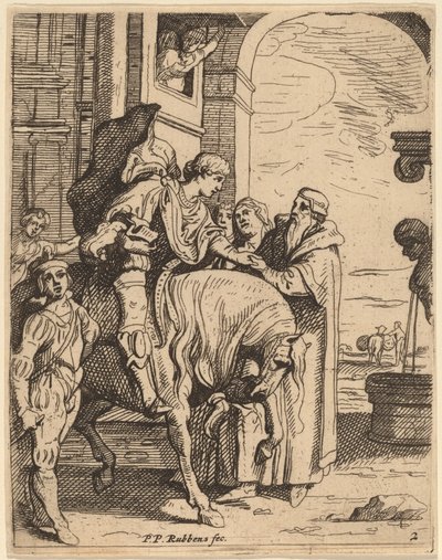 Il figliol prodigo saluta suo padre da Theodoor van Thulden after Sir Peter Paul Rubens